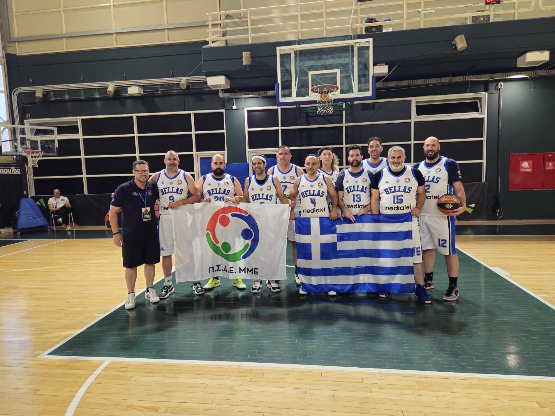 Αυλαία στον όμιλο της ομάδας 40+ του Π.Σ.Α.Ε. ΜΜΕ για το 13ο Ευρωπαϊκό Πρωτάθλημα Μπάσκετ Βετεράνων